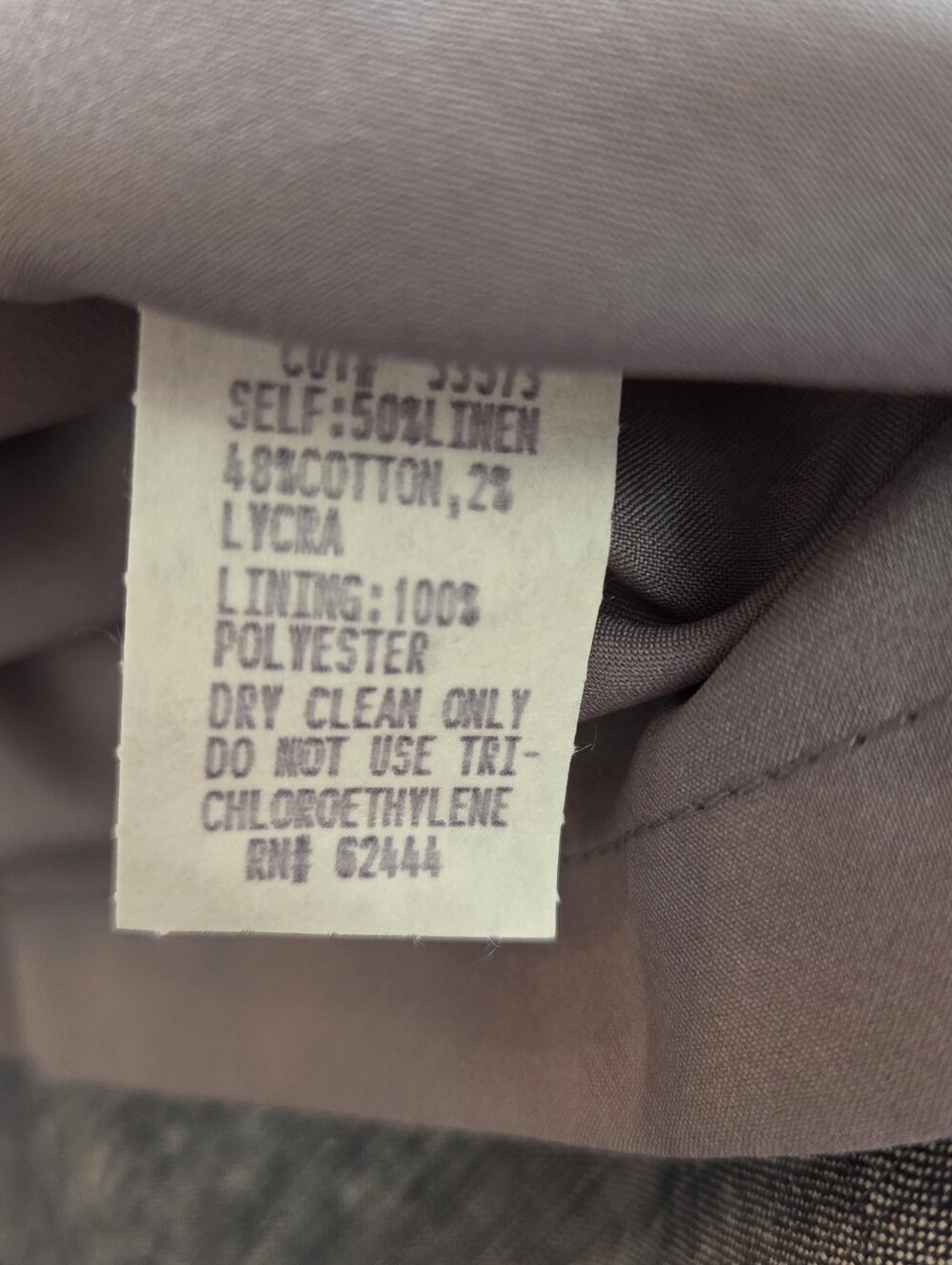 Nicole Miller Studio Linen Blend Ruched Sheath Dress Gray Structured Size 10 - Picture 14 of 15